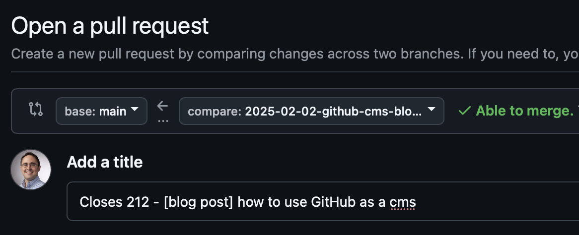 GitHub Pull Request